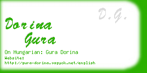 dorina gura business card